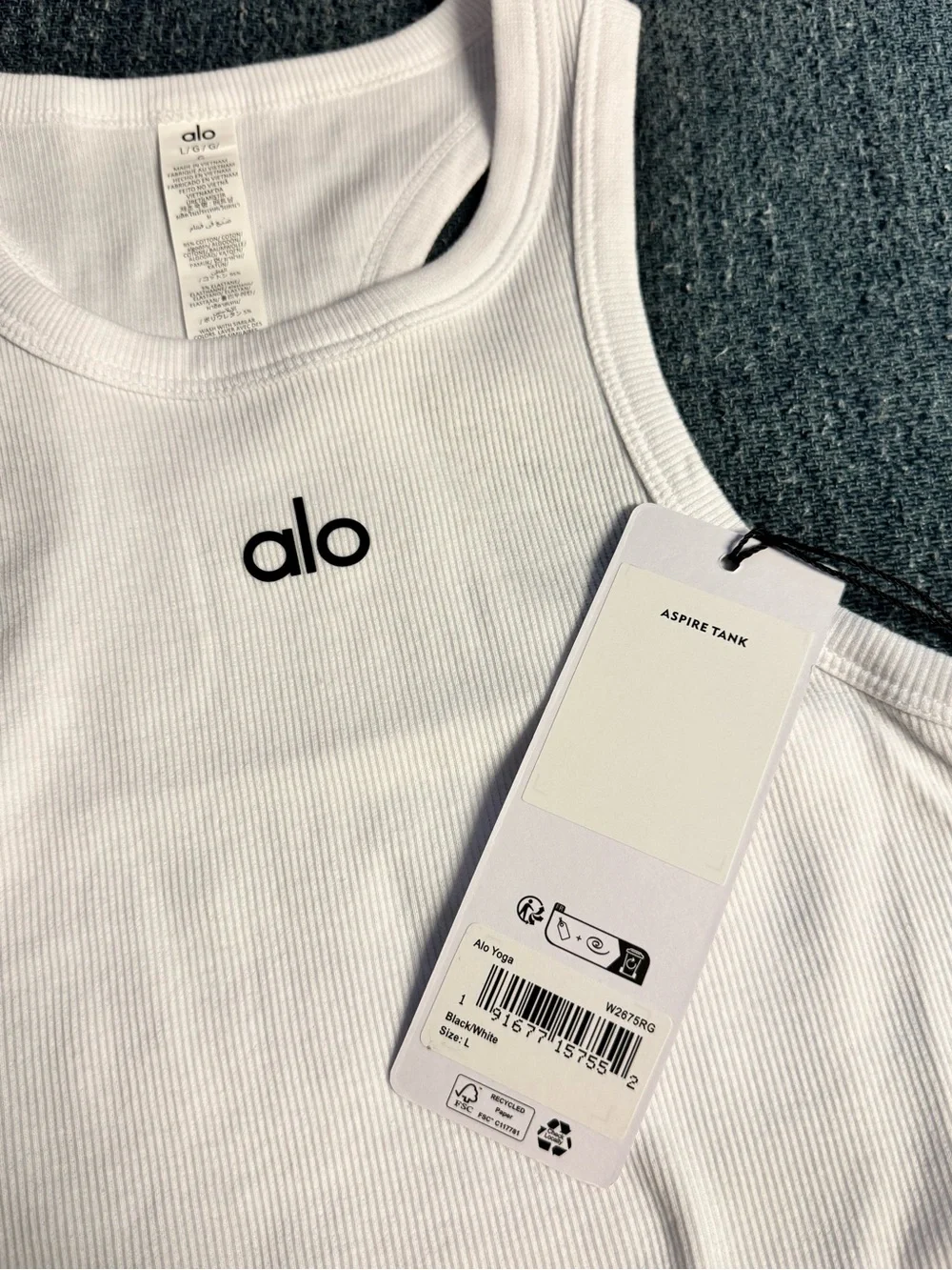 NWT L Aspire Alo Tank White